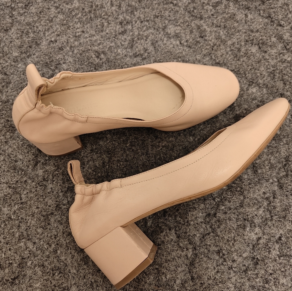 Everlane Day Heels in Blush Pink